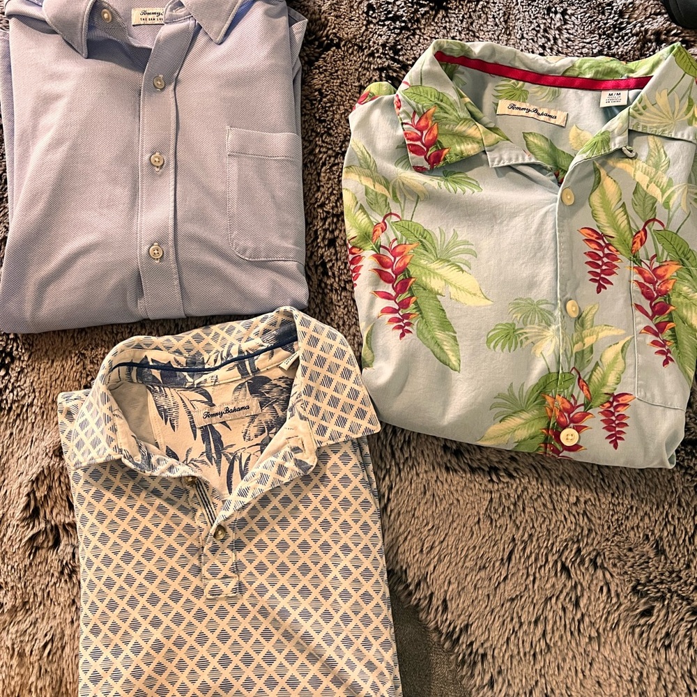 Men’s Tommy Bahama Shirts (M/L (LS))